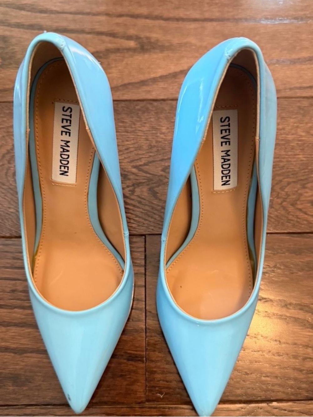 Steve Madden Classic Pointed-Toe Stiletto Pump in Light Blue - Picture 2 of 2